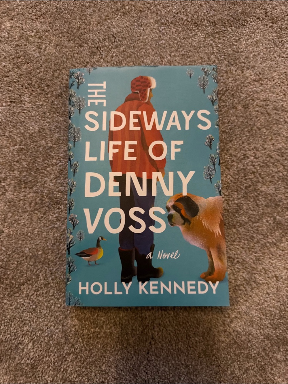 The Sideways Life of Denny Voss by Holly Kennedy - Turquoise Cover